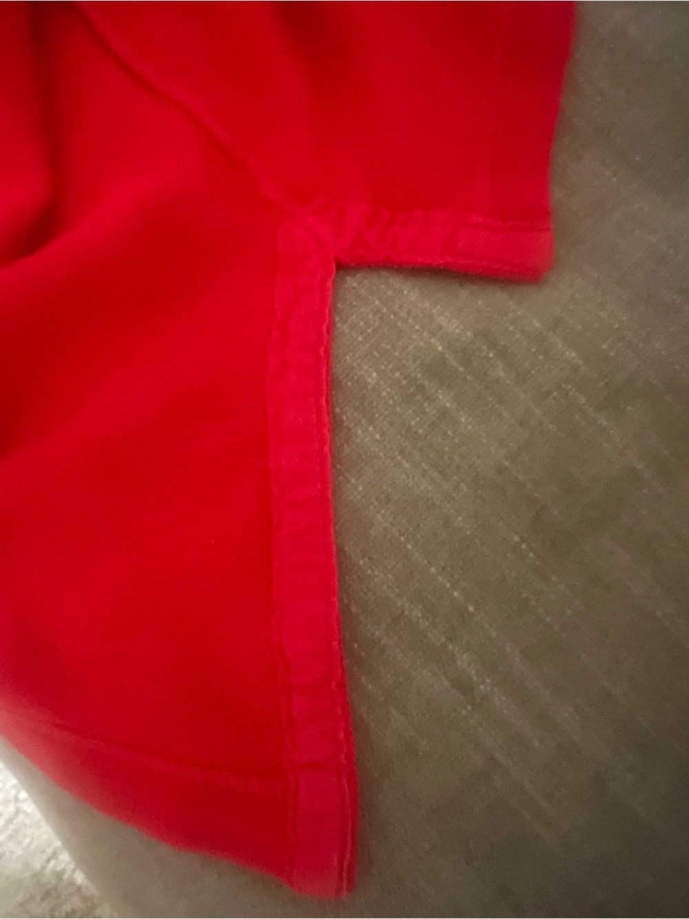 Vintage 1970’s Lacoste Bright Red Polo with Embroidered Crocodile and long tail - Picture 6 of 6